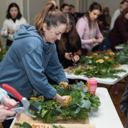 Christmas wreath workshop at Beckenham Place Mansion