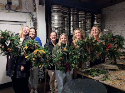 Christmas Wreath Workshop with Just So Flowers at Br3wery Bar