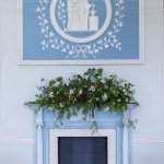 Large mantlepiece arrangements by Just So Flowers at Beckenham Place Mansion