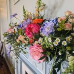 Flowers for a mantlepiece by Just So Flowers at Beckenham Place Mansion