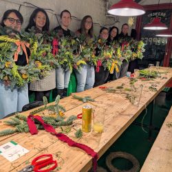 Christmas wreath workshop with Just So Flowers